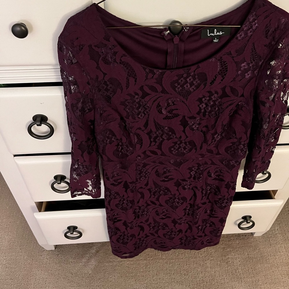 Size large purple lulus dress!